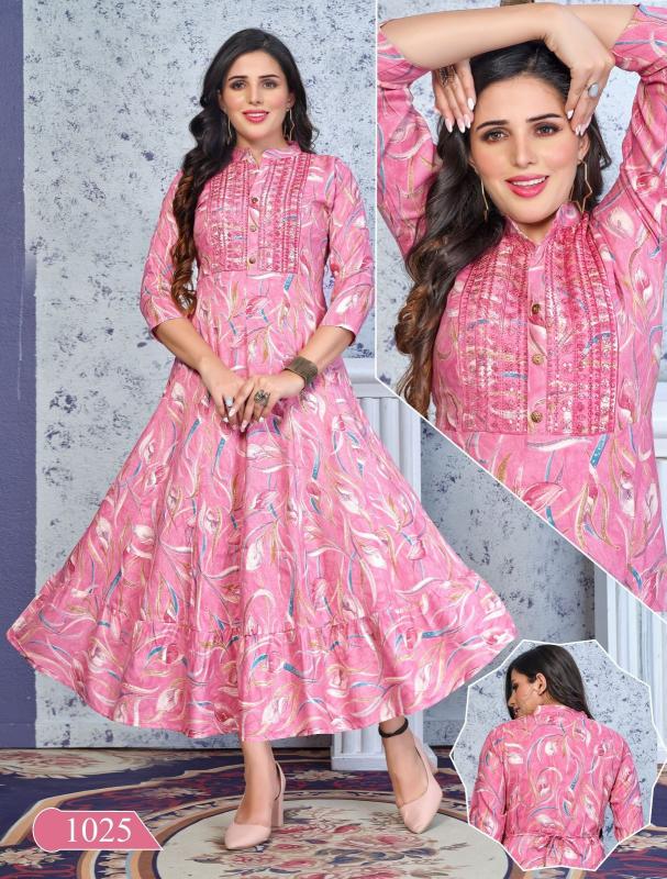 Beauty Queen Chic Rose-4 Designer kurti wholesale catalog