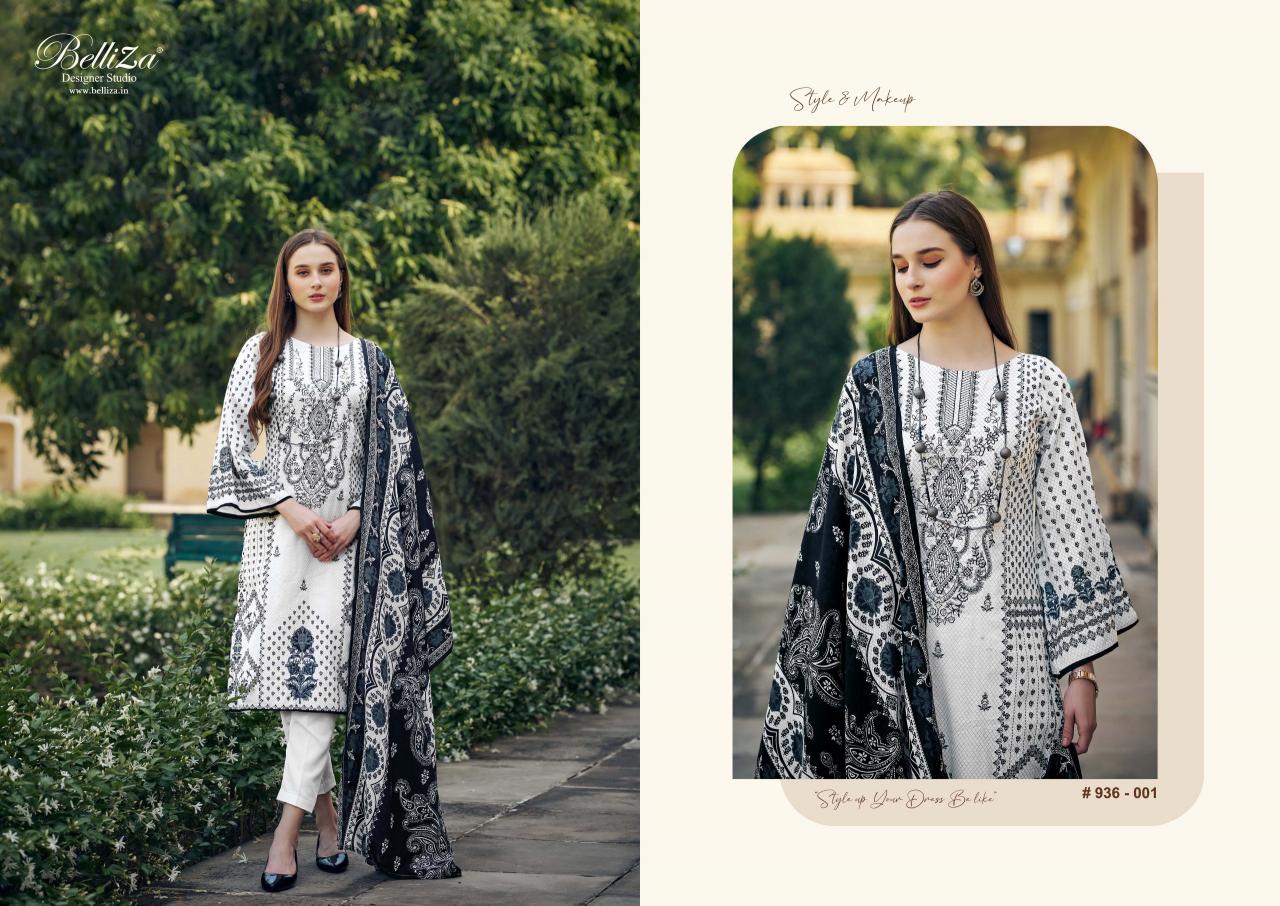 Belliza Naira Black And White Edition 2 Cotton Dress Material Wholesale catalog