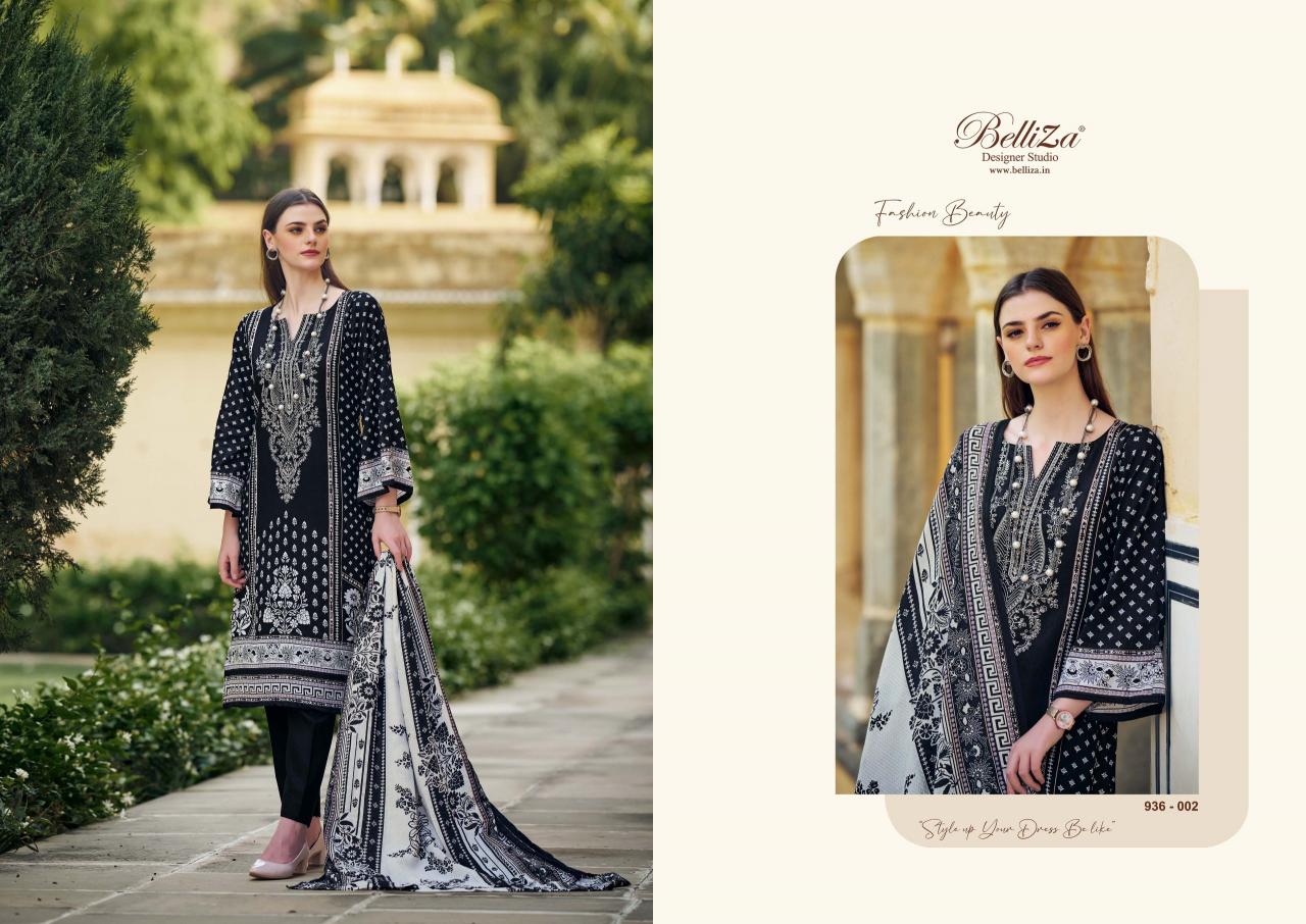 Belliza Naira Black And White Edition 2 Cotton Dress Material Wholesale catalog