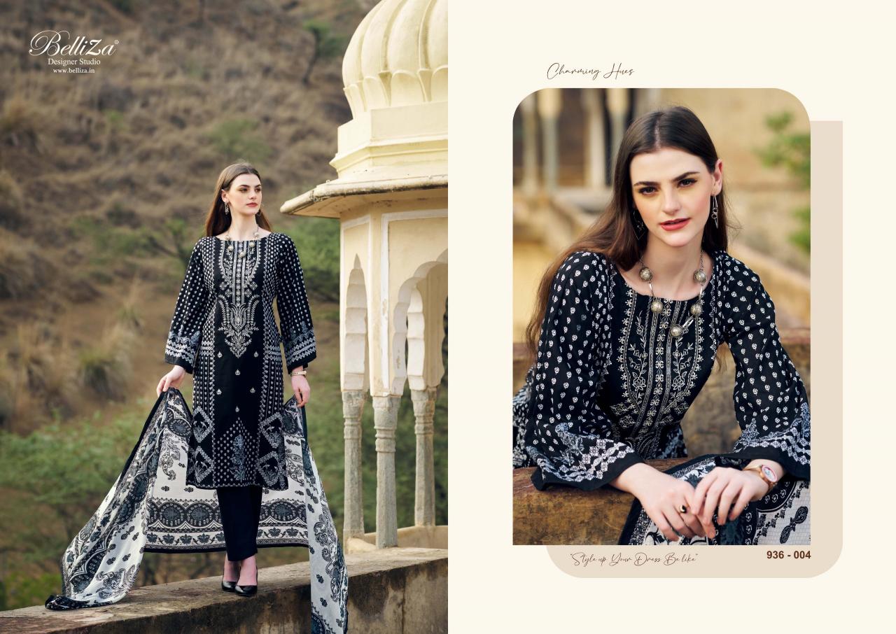 Belliza Naira Black And White Edition 2 Cotton Dress Material Wholesale catalog