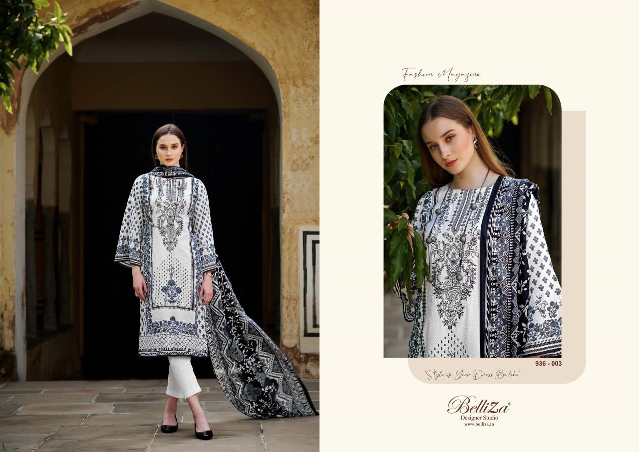 Belliza Naira Black And White Edition 2 Cotton Dress Material Wholesale catalog