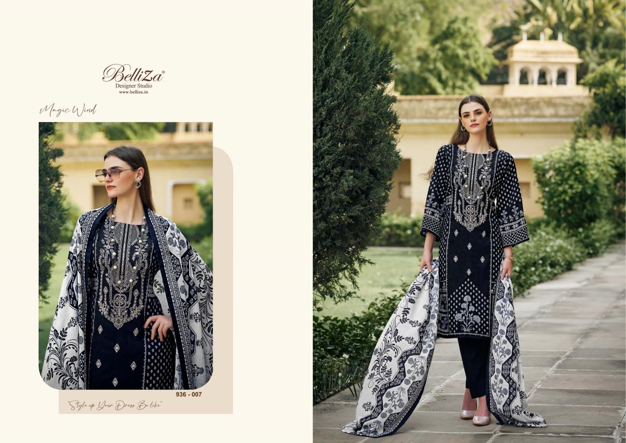 Belliza Naira Black And White Edition 2 Cotton Dress Material Wholesale catalog