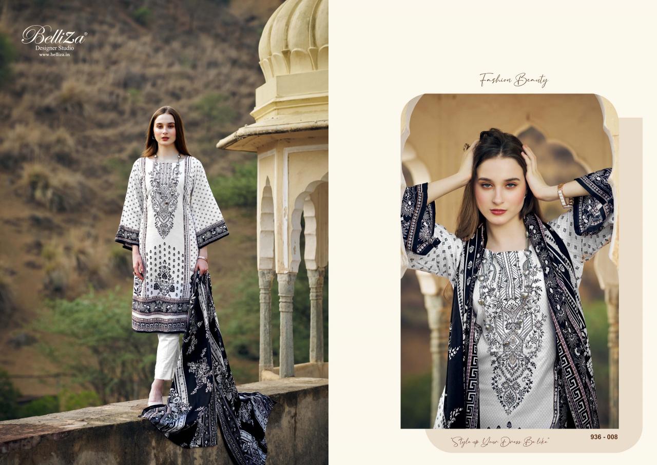 Belliza Naira Black And White Edition 2 Cotton Dress Material Wholesale catalog