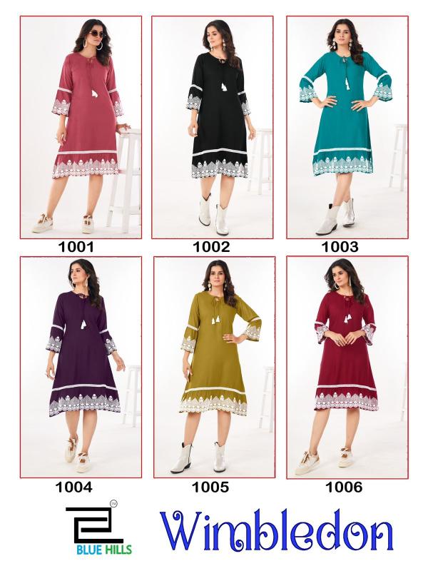 Blue Hills WIMBLEDON Kurti Wholesale catalog