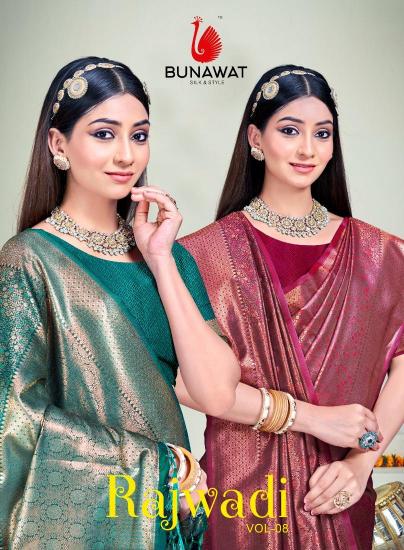 BUNAWAT Rajwadi Vol 08 surat wholesale saree bazaar wholesale catalog