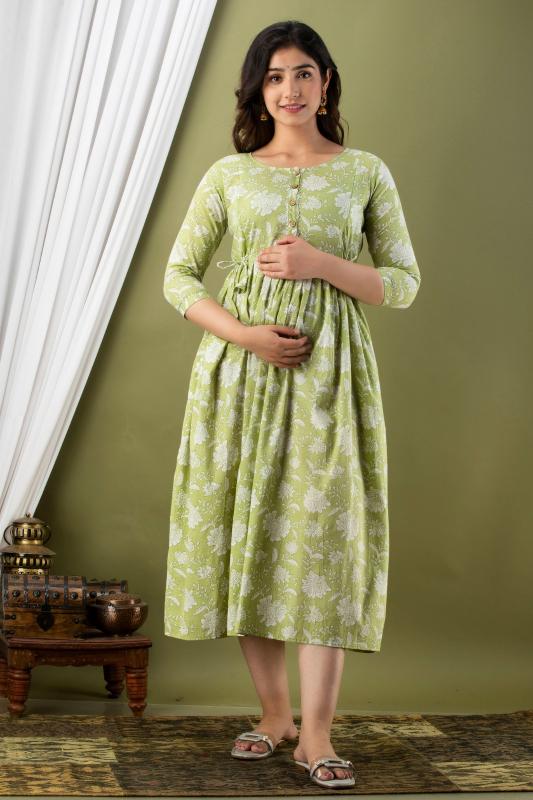 Cotton Anarkali feeding/ maternity  kurti wholesale catalog