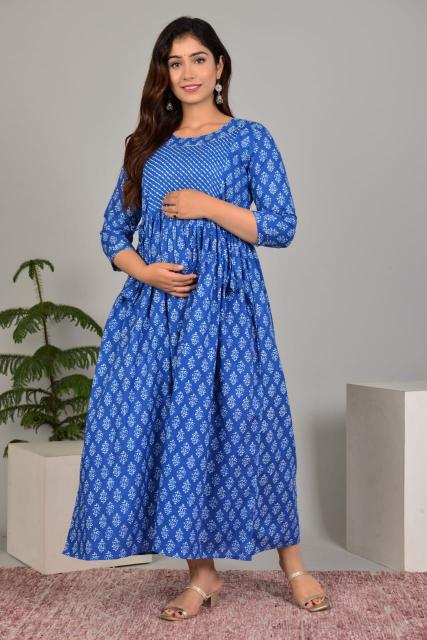 Cotton Anarkali feeding/ maternity  kurti wholesale catalog