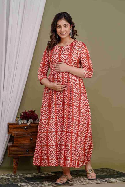 Cotton Anarkali feeding/ maternity  kurti wholesale catalog