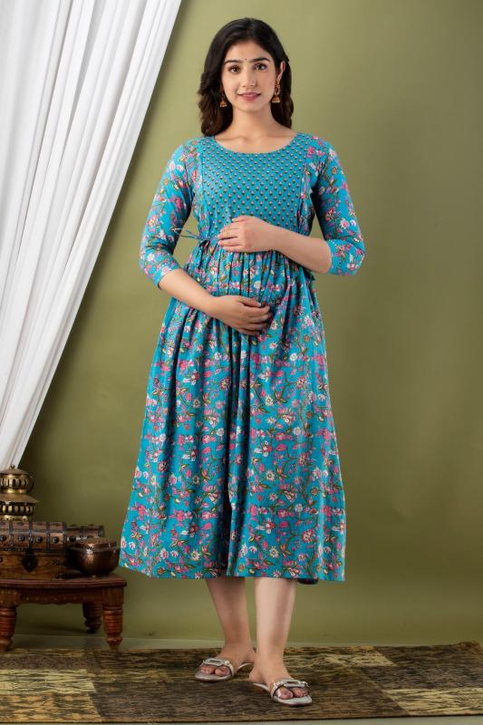 Cotton Anarkali feeding/ maternity  kurti wholesale catalog