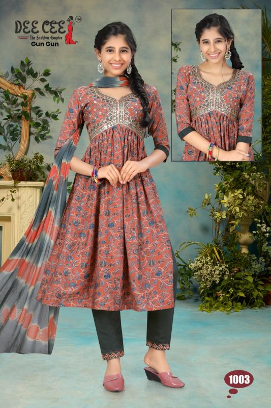 Deecee Gun Gun Modal Chanderi Printed Kurti Bottom With Dupatta wholesale catalog