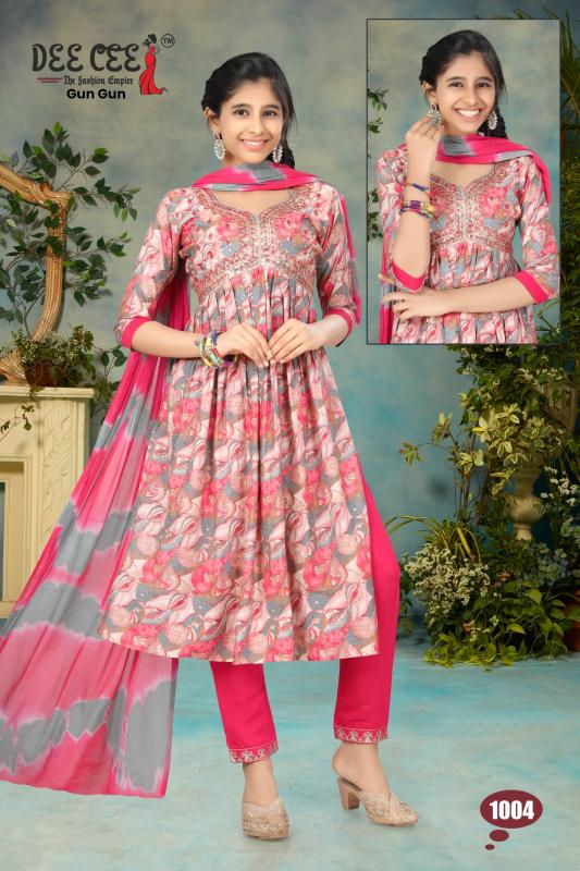 Deecee Gun Gun Modal Chanderi Printed Kurti Bottom With Dupatta wholesale catalog