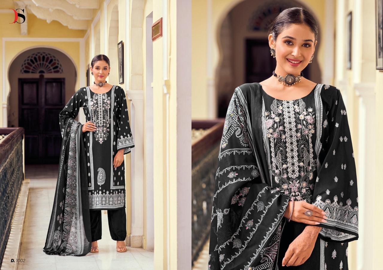 Deepsy Black Beauty Chiffon Dupatta Pakistani Suit wholesale catalog