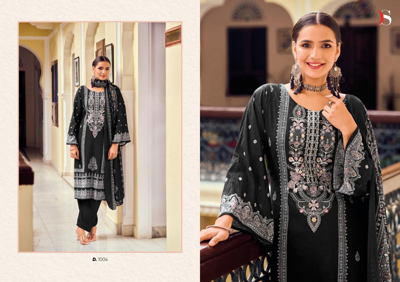 Deepsy Black Beauty Chiffon Dupatta Pakistani Suit wholesale catalog