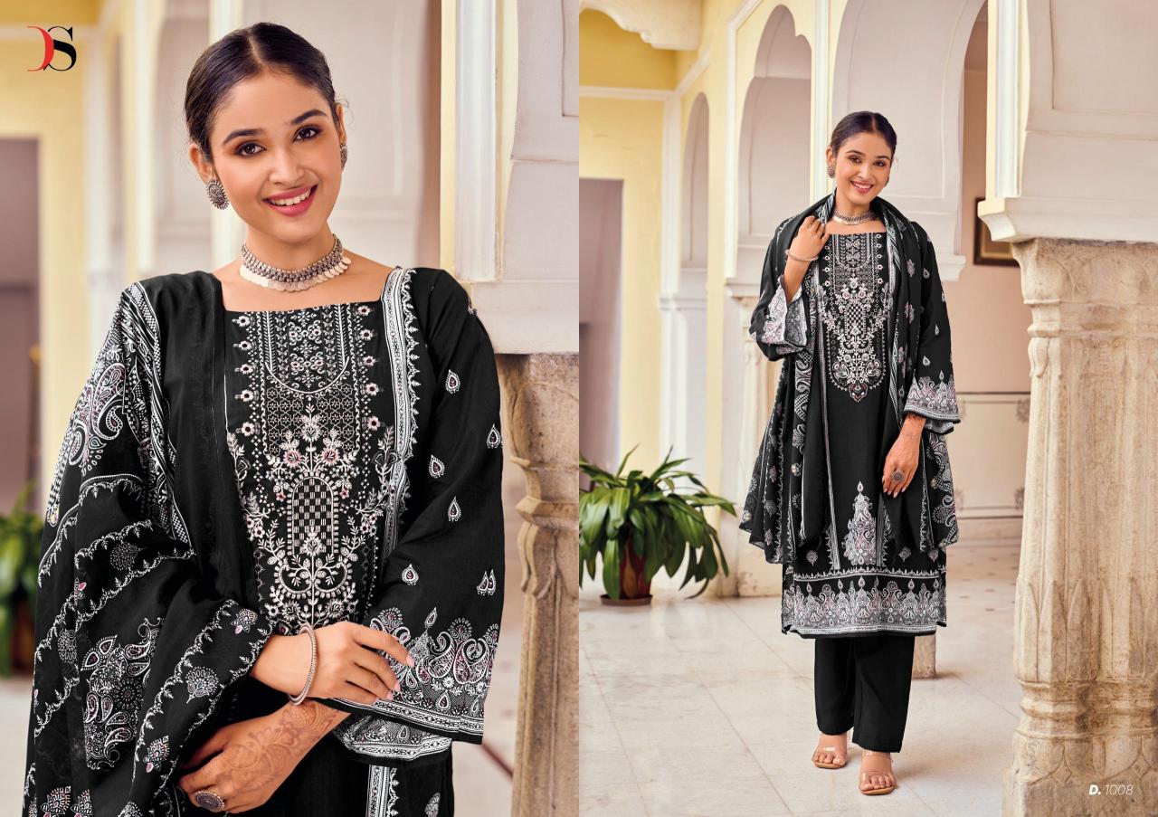 Deepsy Black Beauty Chiffon Dupatta Pakistani Suit wholesale catalog