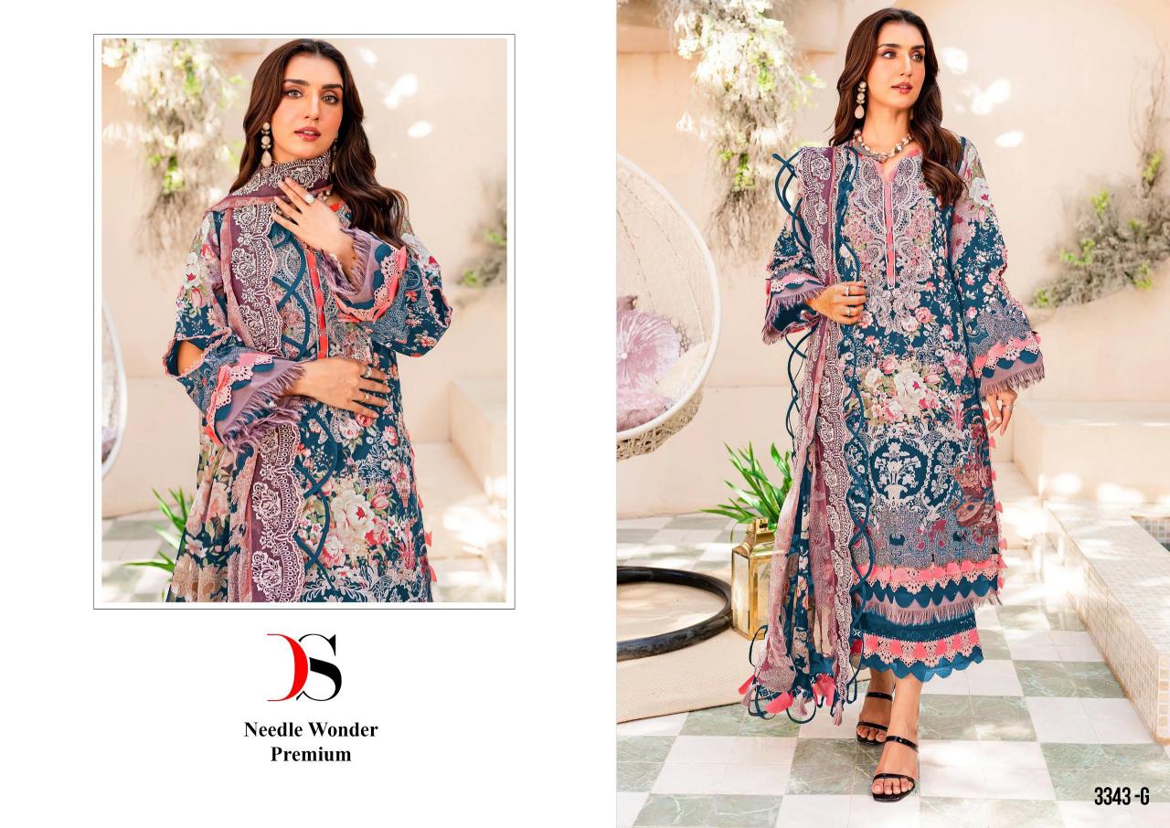 Deepsy Needle Wonder Premium Chiffon Dupatta Pakistani Suit Wholesale catalog