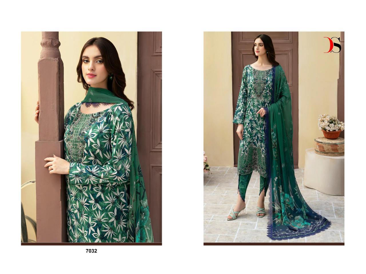 Deepsy Ramsha Rangrez Luxury Lawn 24 Vol 3 Cotton Dupatta Suit wholesale catalog