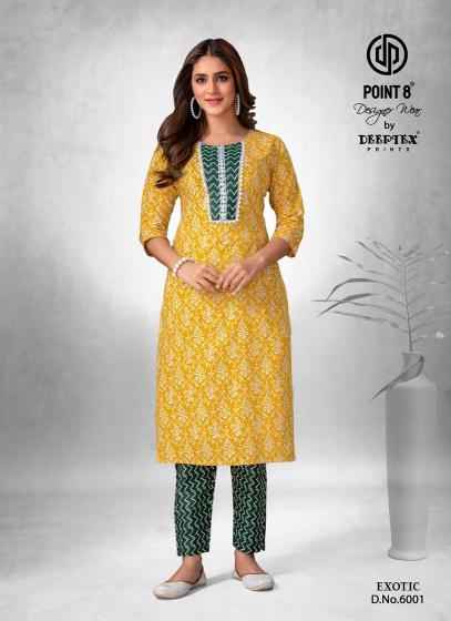 Deeptex Exotic Vol-6 – Kurti With Pant - Wholesale Catalog