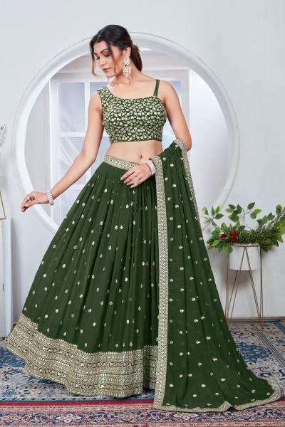 Dz 2241 And 2242 Georgette Sequins Embroidery Work Lehenga Choli wholesale catalog