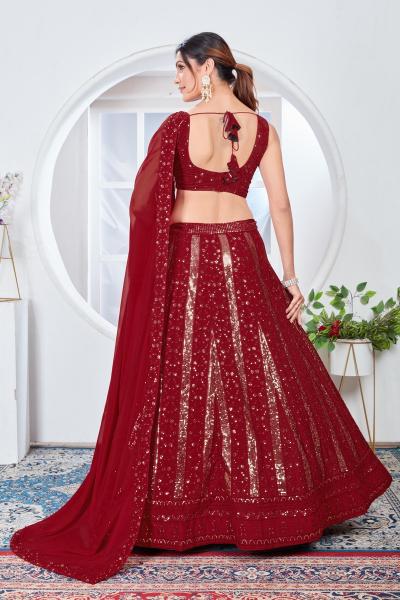 Dz 2243 Georgette Embroidery Work Lehenga Choli wholesale catalog