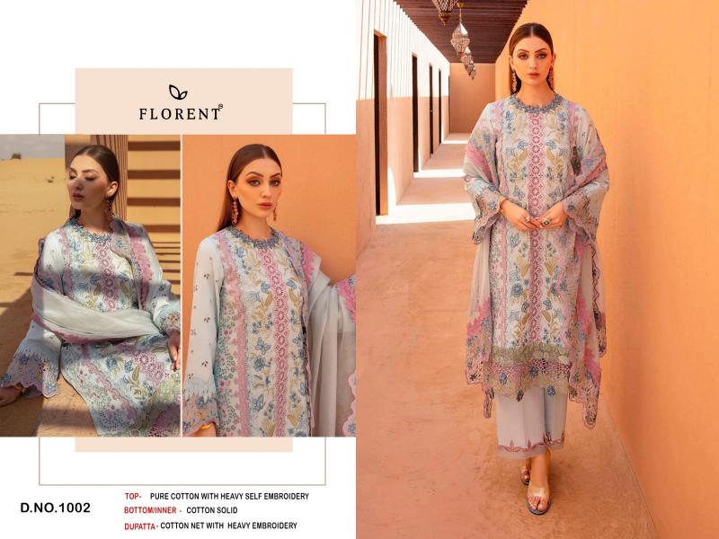 Florent 1001 To 1003 Cotton Salwar Kameez wholesale catalog