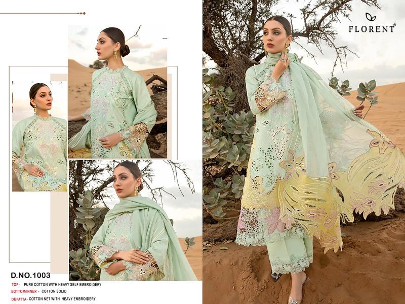 Florent 1001 To 1003 Cotton Salwar Kameez wholesale catalog