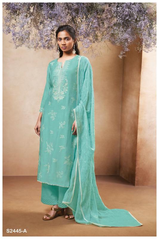 Ganga BROOK 2445 Dress Materials Wholesale catalog