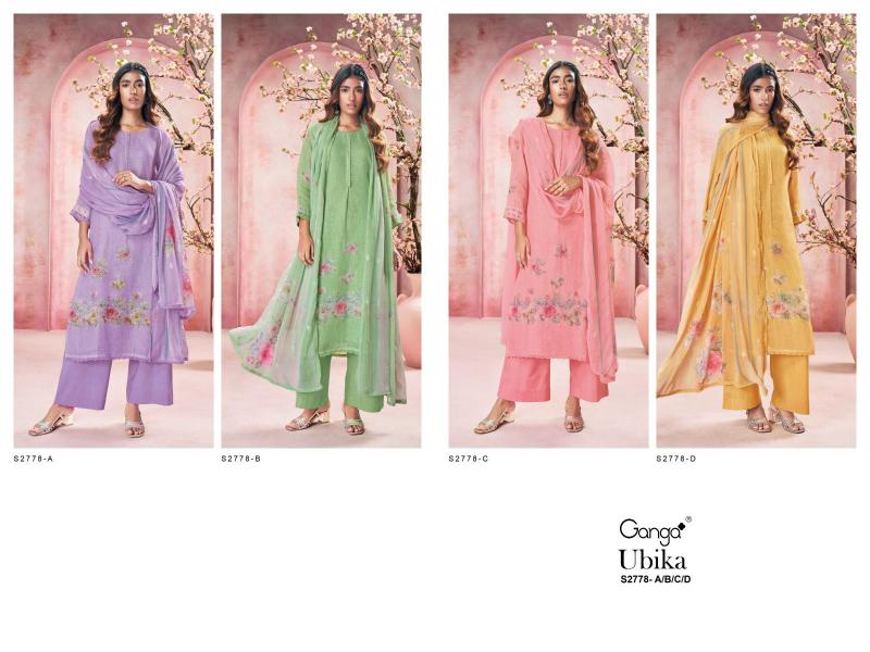 Ganga UBIKA 2778 Dress Materials Wholesale catalog