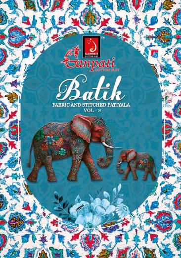 Ganpati Batik Patiyala Vol-8 – Dress Material - Wholesale Catalog