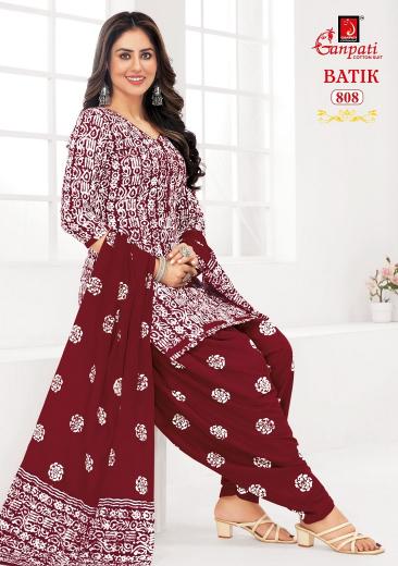 Ganpati Batik Patiyala Vol-8 – Dress Material - Wholesale Catalog