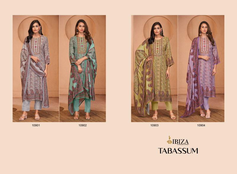 Ibiza Tabassum Muslin Digital Printed Salwar Kameez wholesale catalog