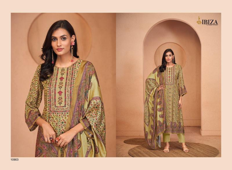 Ibiza Tabassum Muslin Digital Printed Salwar Kameez wholesale catalog