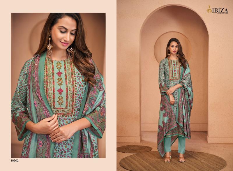 Ibiza Tabassum Muslin Digital Printed Salwar Kameez wholesale catalog