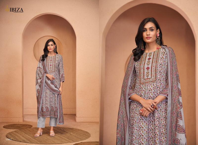 Ibiza Tabassum Muslin Digital Printed Salwar Kameez wholesale catalog