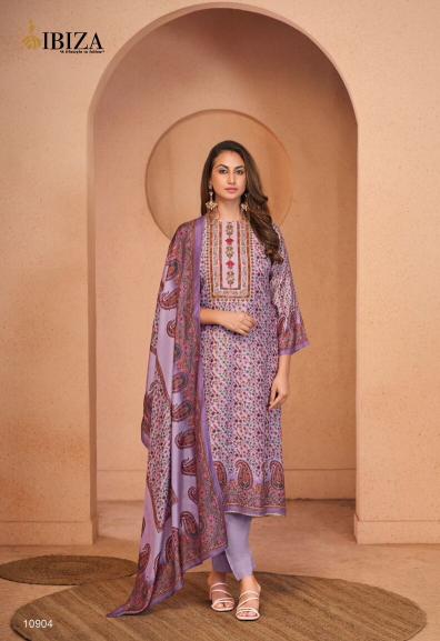 Ibiza Tabassum Muslin Digital Printed Salwar Kameez wholesale catalog