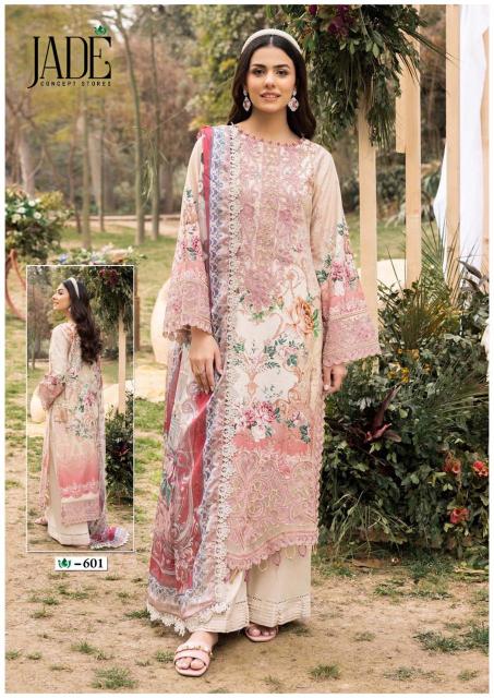 Jade Crimson Vol 6 Heavy Lawn Karachi Print Dress Material wholesale catalog