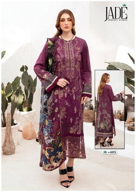 Jade Crimson Vol 6 Heavy Lawn Karachi Print Dress Material wholesale catalog