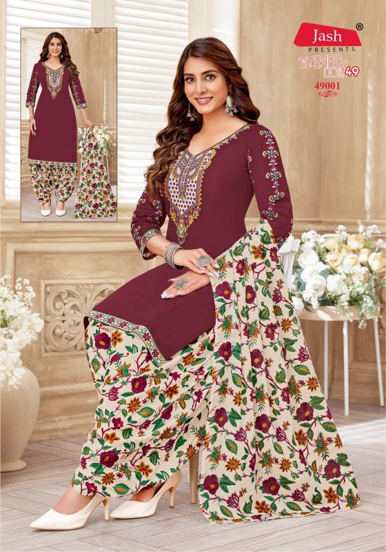 Jash Baby Doll Vol 49 Cotton Dress Material Wholesale catalog