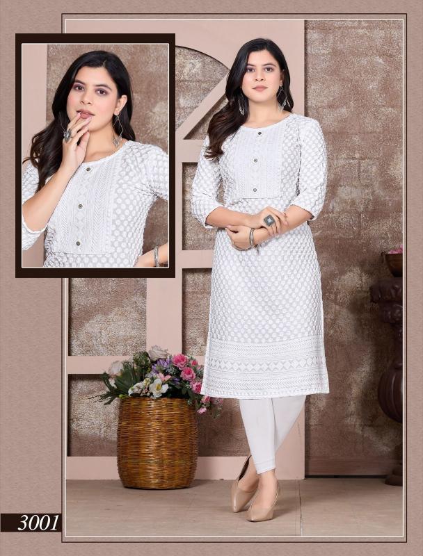  Jlf White Brighton Kurti Wholesale catalog