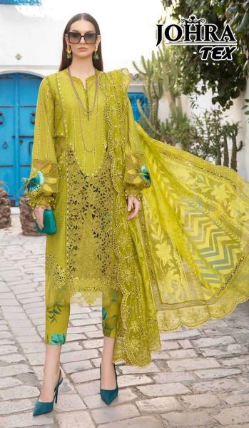 Johra Tex 141 Cotton Embroidered Salwar Kameez Wholesale catalog