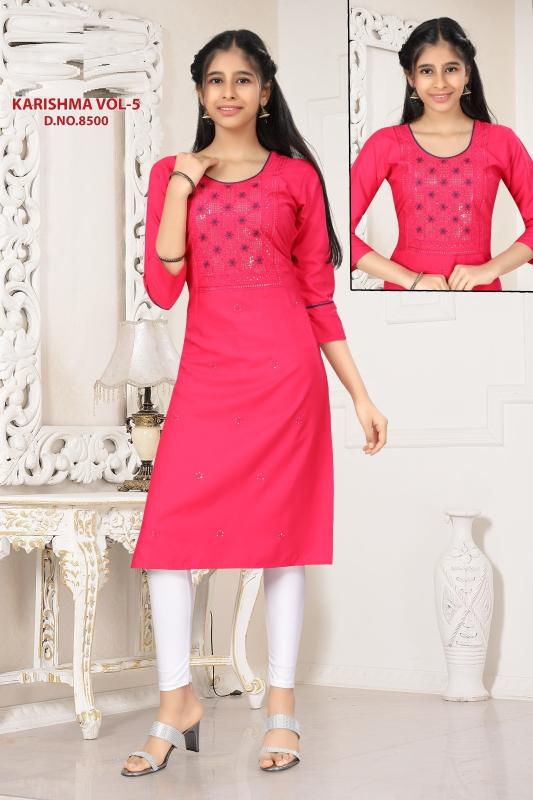 Karishma Vol 5 Rayon Kurti Kids Wear wholesale catalog