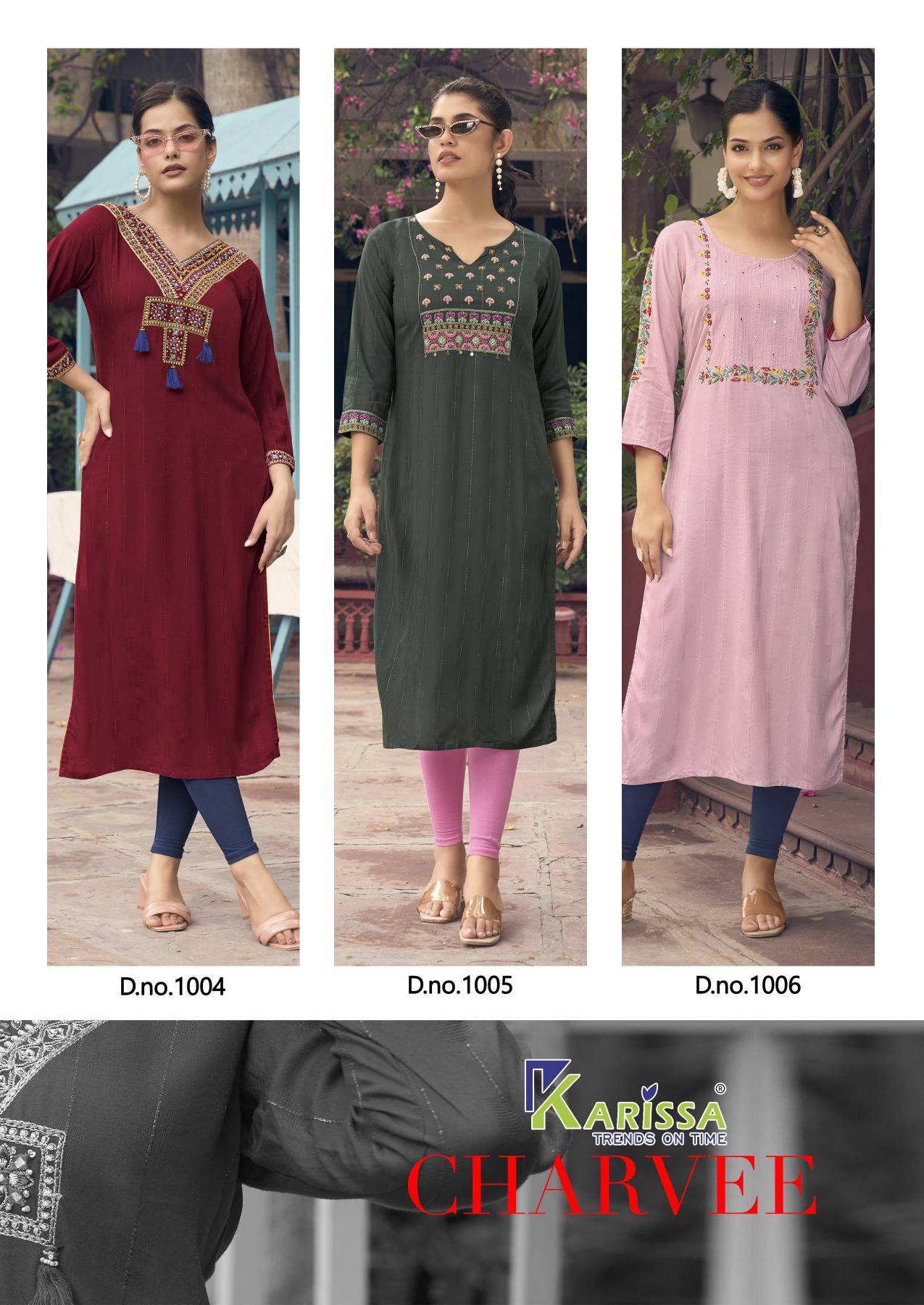 KARISSA CHARVEE Kurti Wholesale catalog