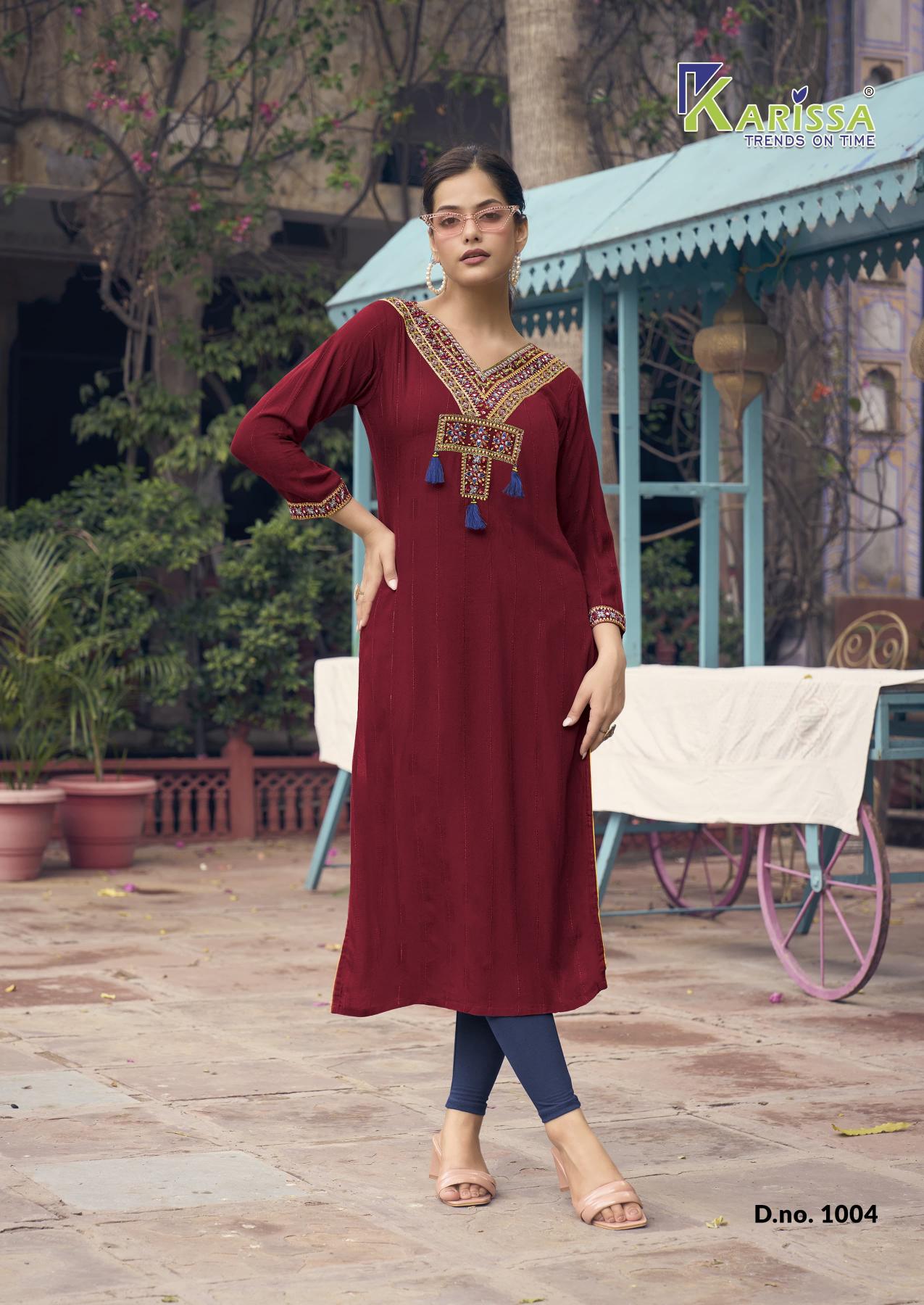 KARISSA CHARVEE Kurti Wholesale catalog