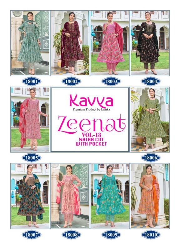 KAVYA ZEENAT VOL 18 Kurti Wholesale catalog