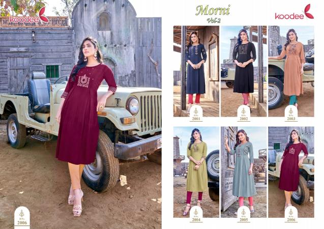 Koodee Morni Vol 2 Kurti Wholesale catalog