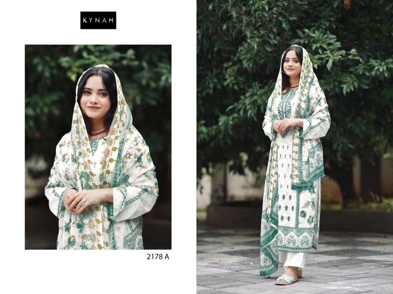 Kynah 2178 Lawn Printed Salwar Kameez Wholesale catalog