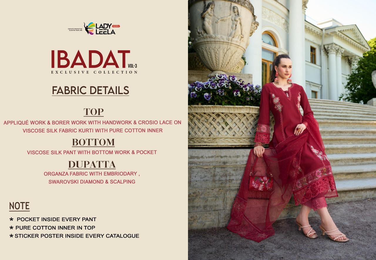 LADY LEELA IBADAT VOL3 KURTI wholesale catalog