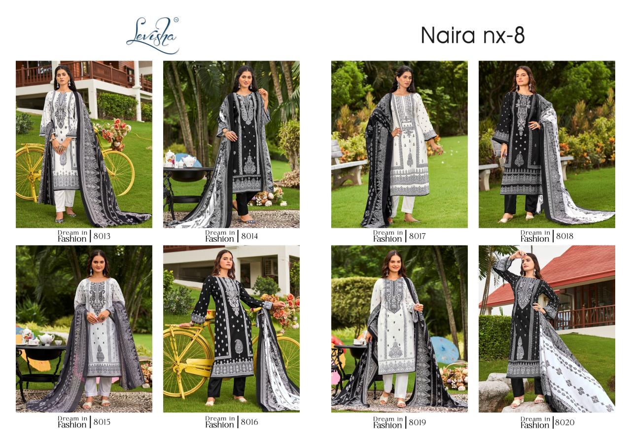 Levisha Naira Nx 8 Cotton Printed Dress Material Wholesale catalog