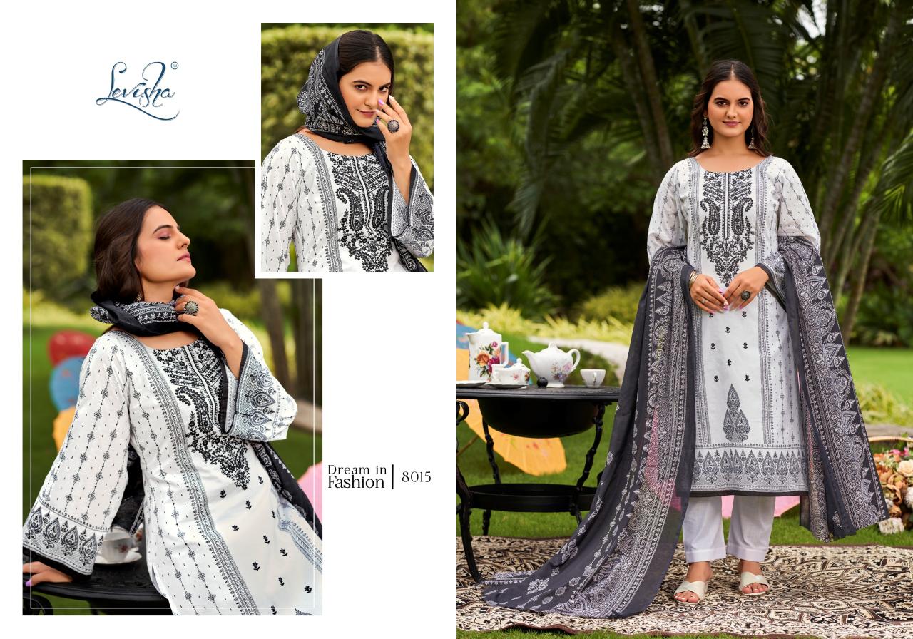 Levisha Naira Nx 8 Cotton Printed Dress Material Wholesale catalog