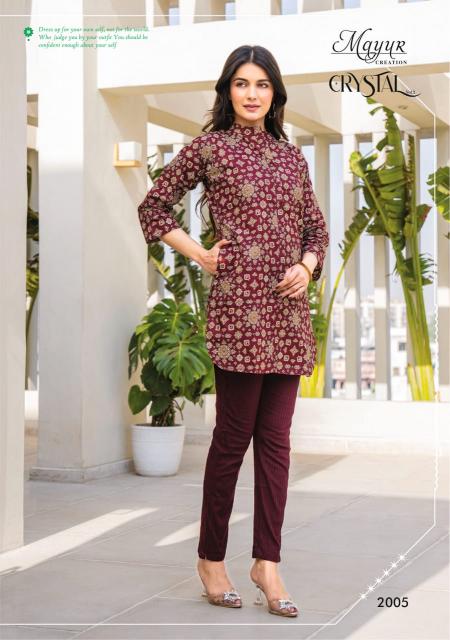 MAYUR CREATION crystal vol-2 Kurti Wholesale catalog