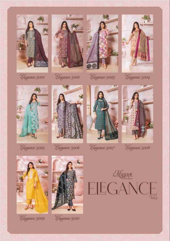 MAYUR CREATION ELEGANCE vol 5 Kurti Wholesale catalog